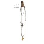 Scarlet et Lucien Sautoir Ceyla Croix