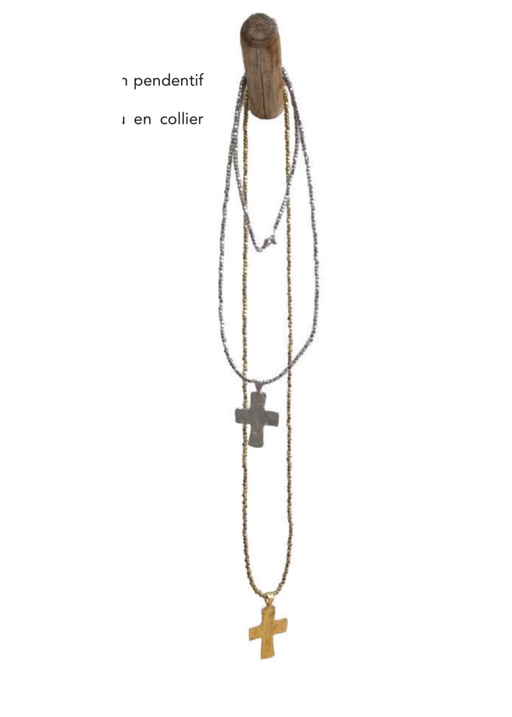 Scarlet et Lucien Sautoir Ceyla Croix