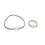 Scarlet et Lucien Bracelet Mini Pierre Citrine Rayonnante