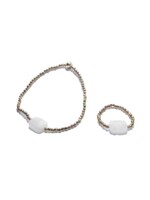 Scarlet et Lucien Bracelet Mini Pierre Apatite Bleue Jeans