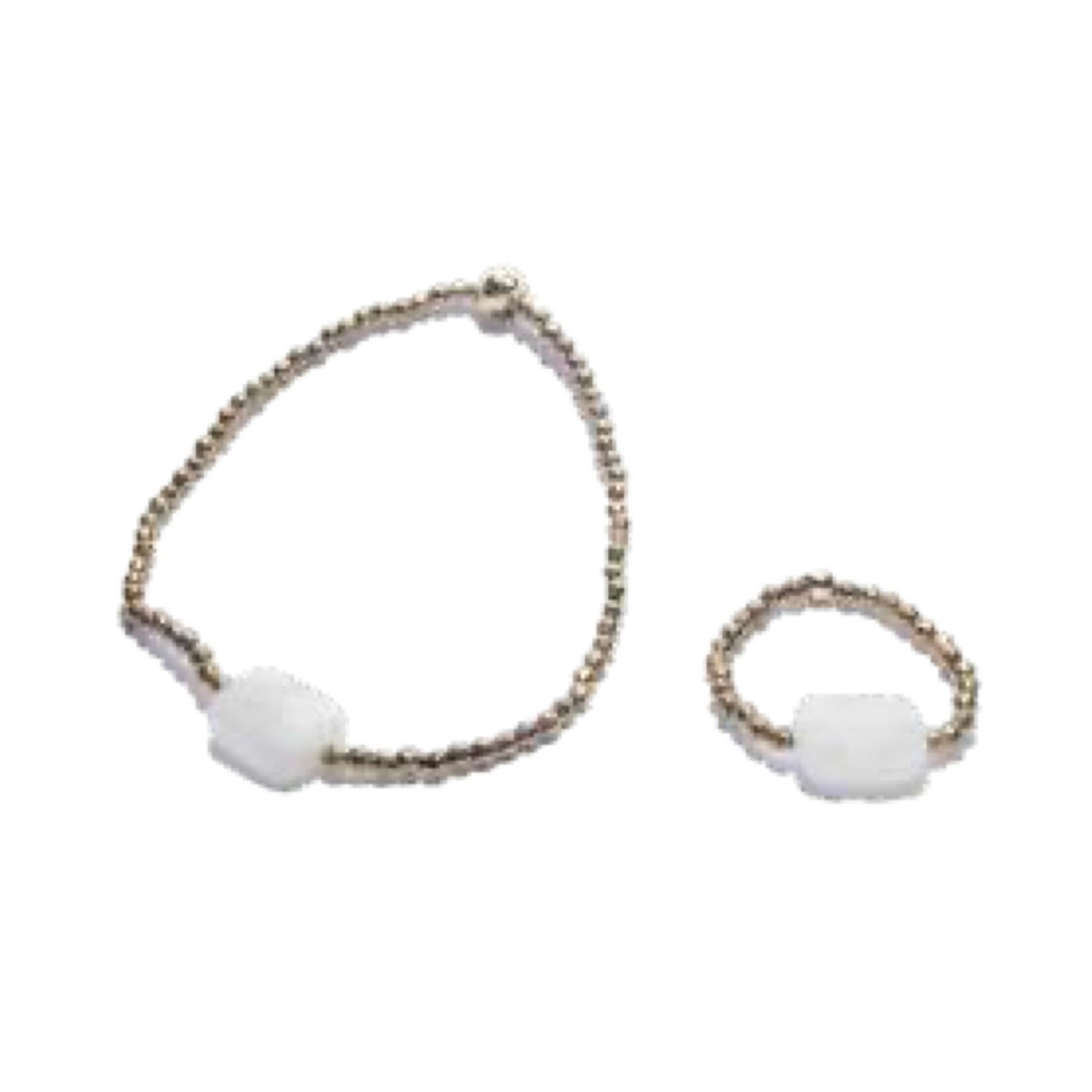 Scarlet et Lucien Bracelet Mini Pierre Apatite Bleue Jeans