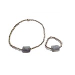 Scarlet et Lucien Bague Mini Pierre Apatite Bleue Jeans