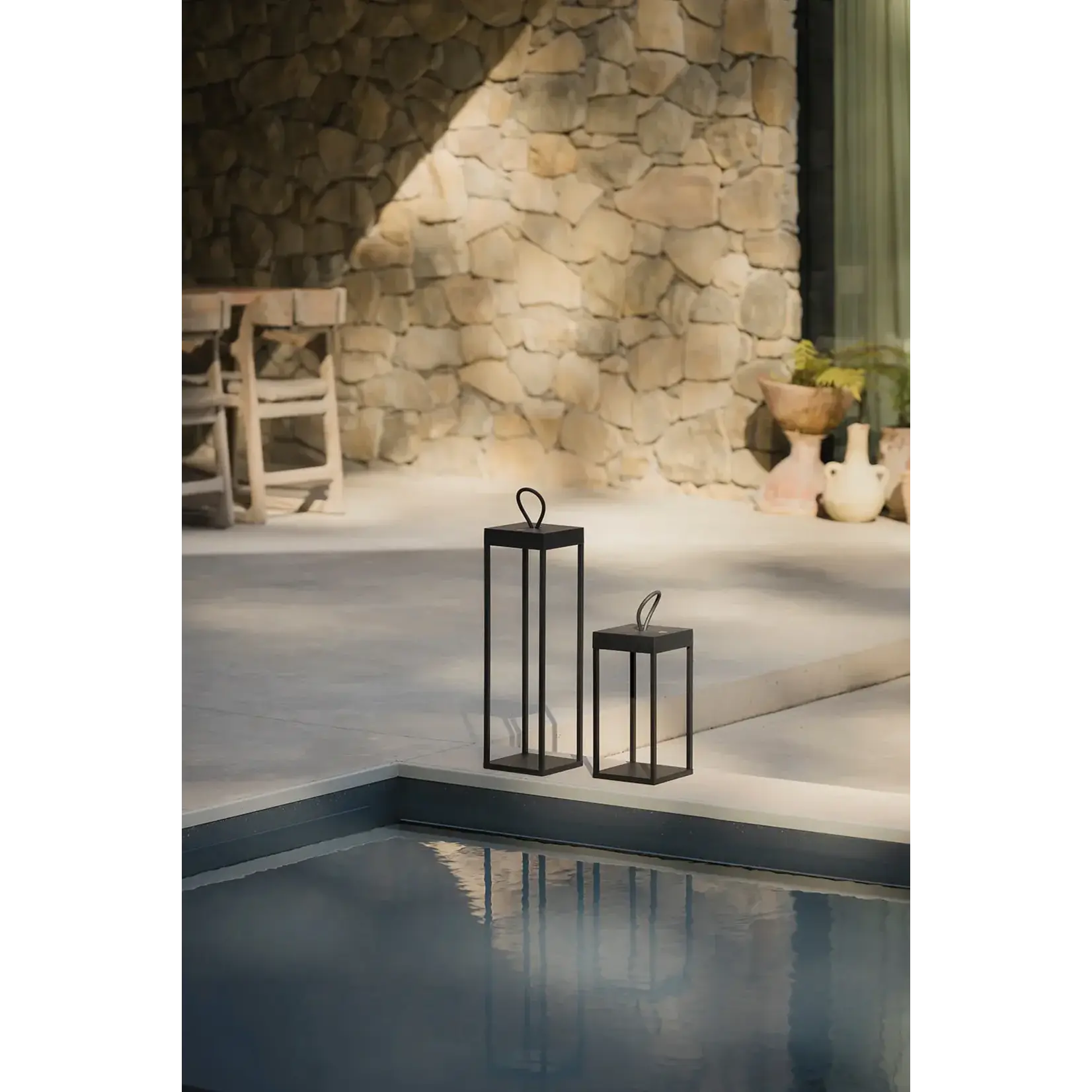 Qoozi Lampe Rechargeable Indoor Outdoor Bali 50 Black