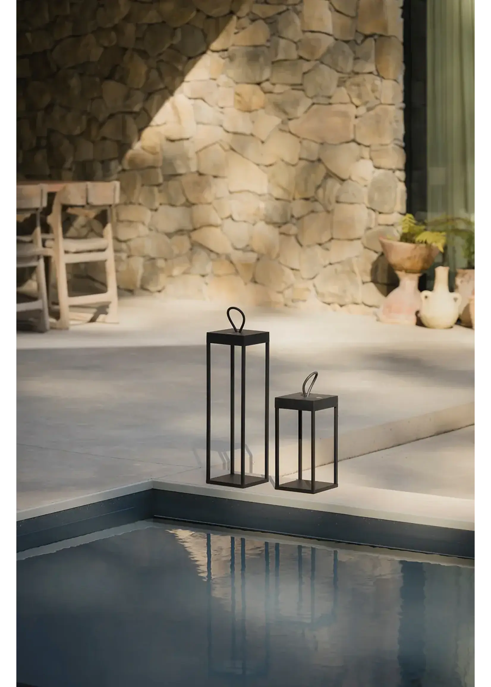 Qoozi Lampe Rechargeable Indoor Outdoor Bali 50 Black