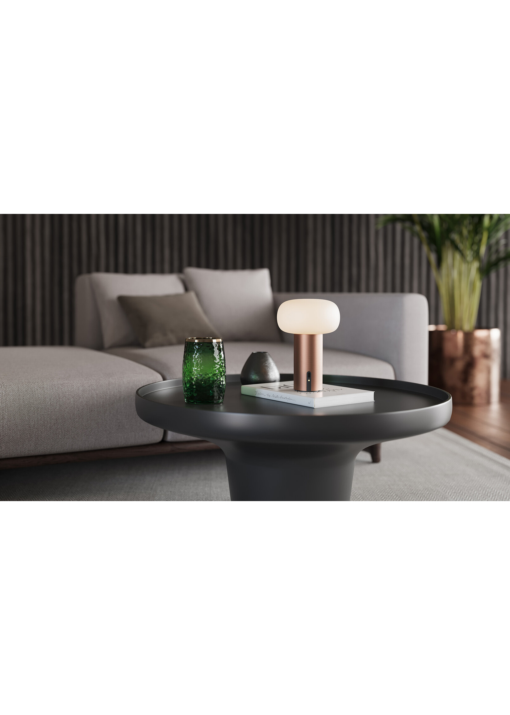 Qoozi Lampe Rechargeable Elba Brushed Bronze