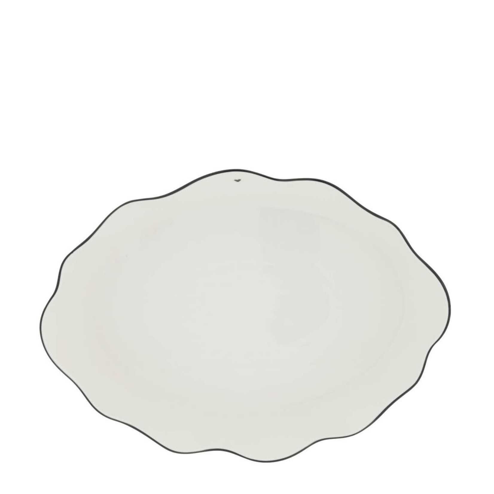 Bastion Collections Saladier Ovale L 30*22*7 cm With Heart