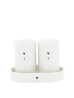 Bastion Collections Set Poivre et Sel 11*8 cm With Heart
