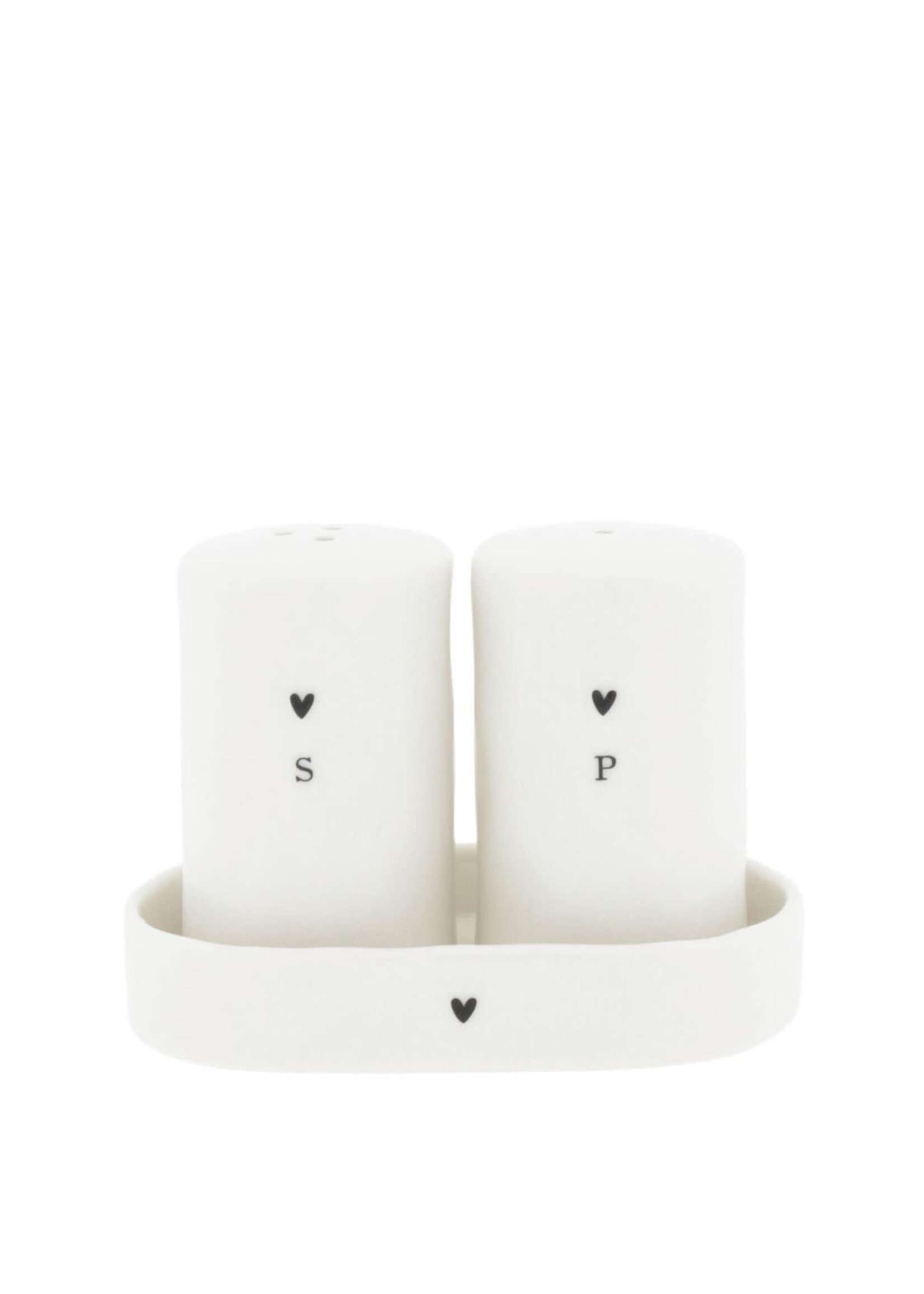 Bastion Collections Set Poivre et Sel 11*8 cm With Heart
