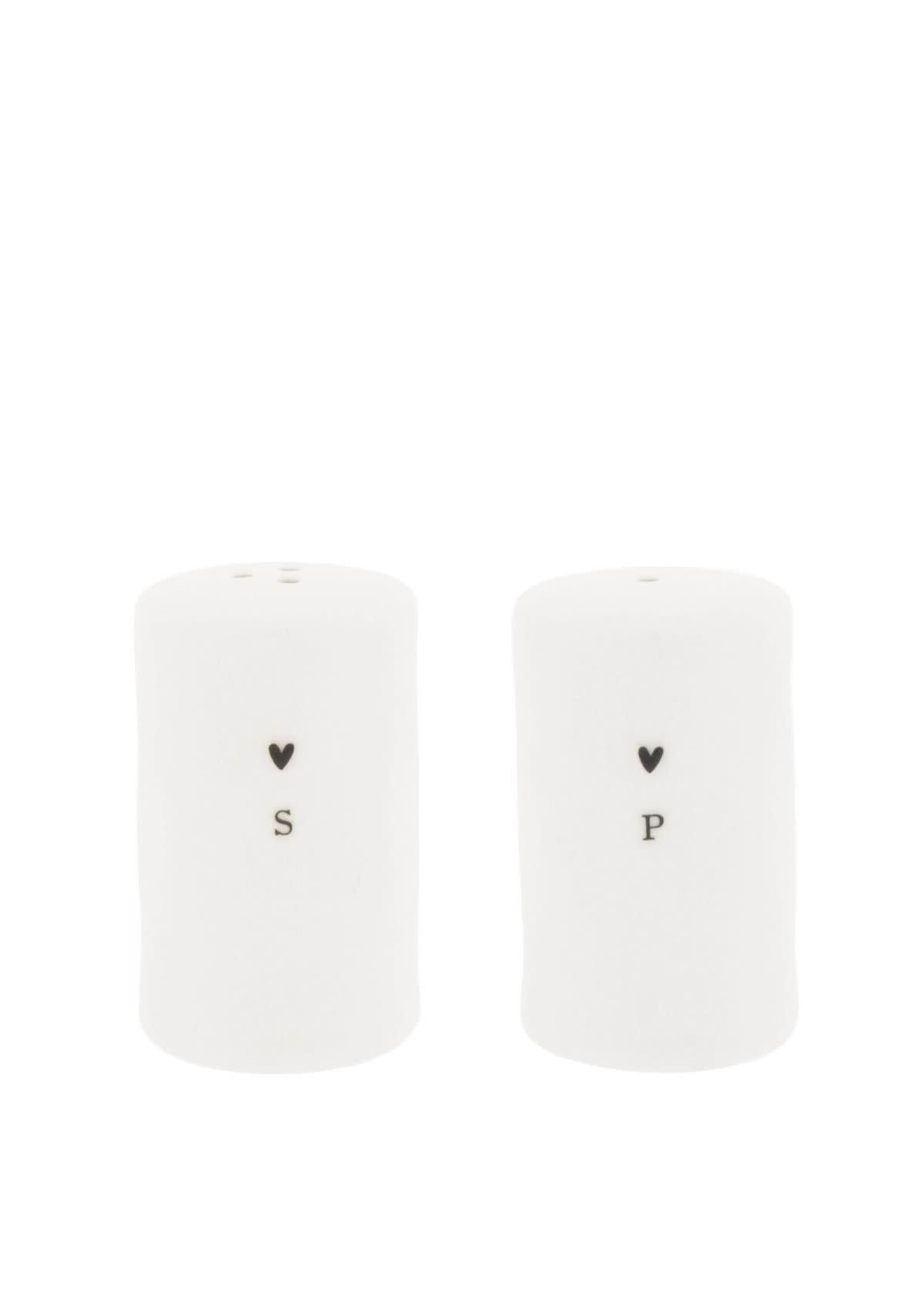 Bastion Collections Set Poivre et Sel 11*8 cm With Heart
