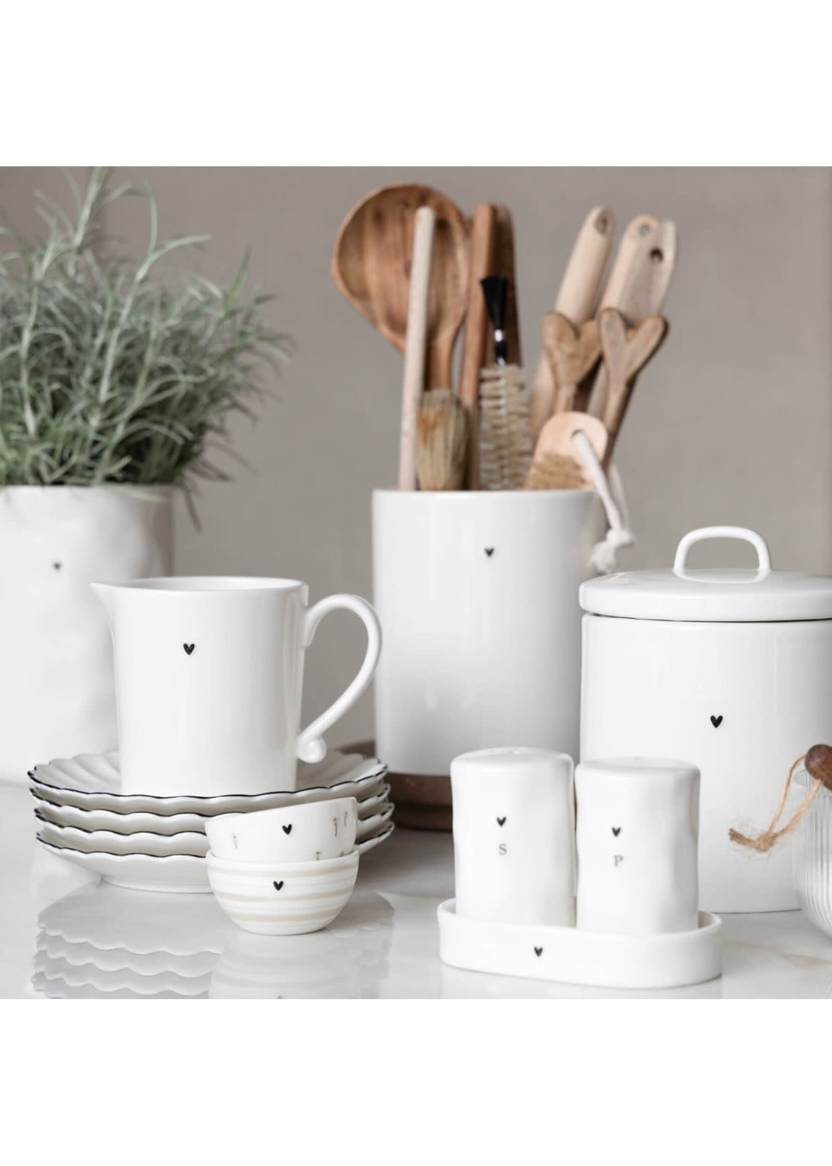 Bastion Collections Set Poivre et Sel 11*8 cm With Heart