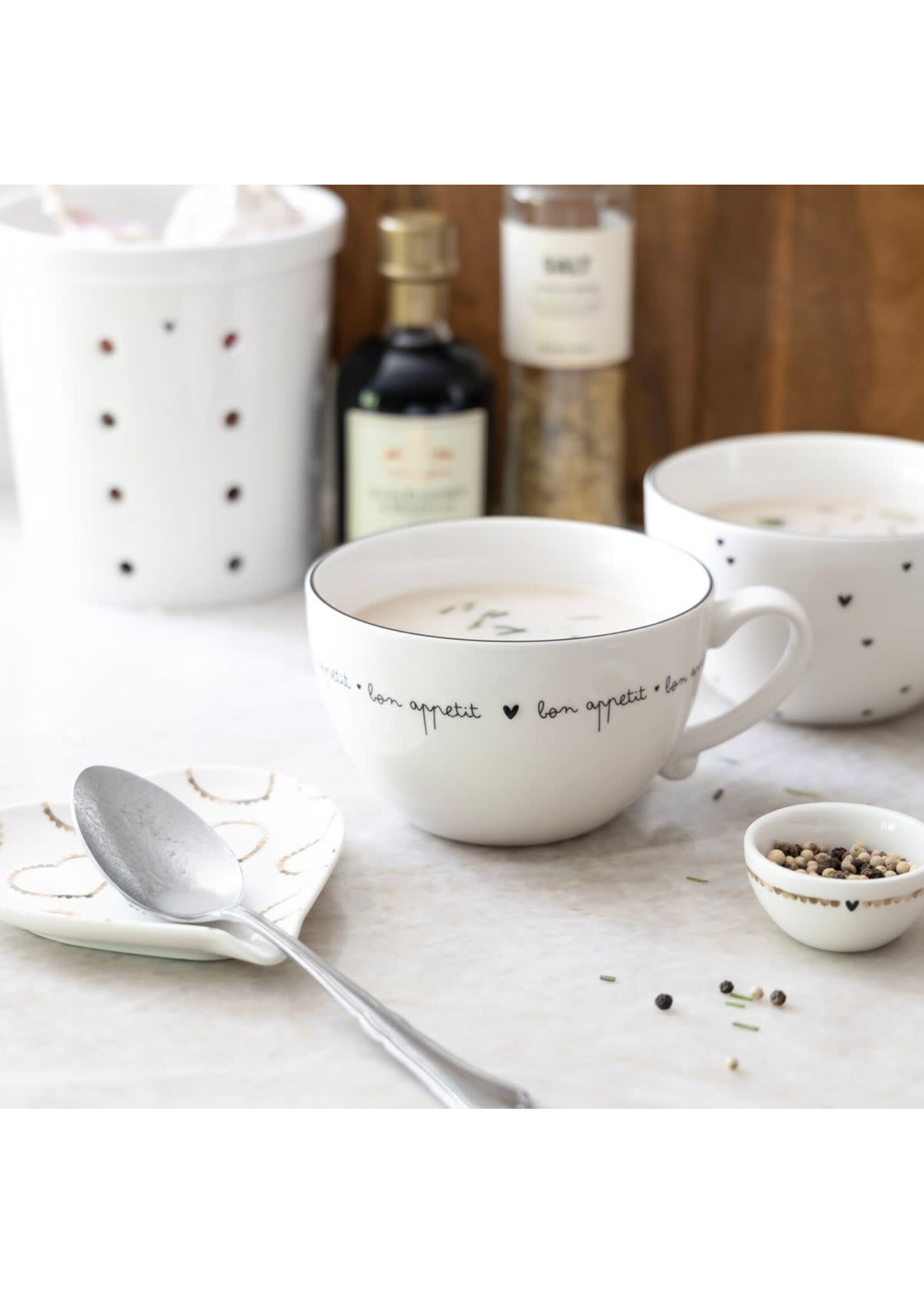 Bastion Collections Repose Cuillère Forme Cœur Cœur