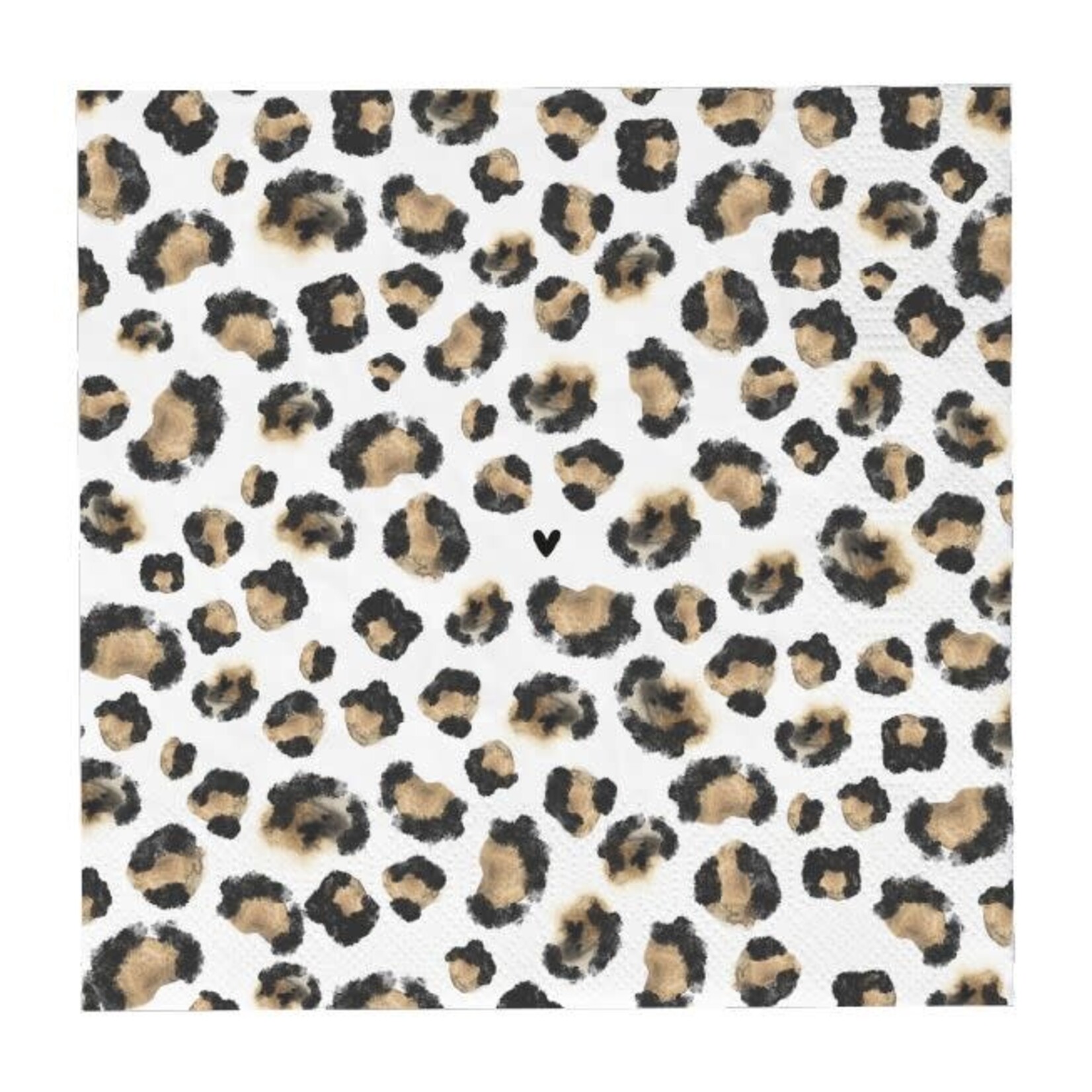 Bastion Collections Serviettes 16.5*16.5  Leopard