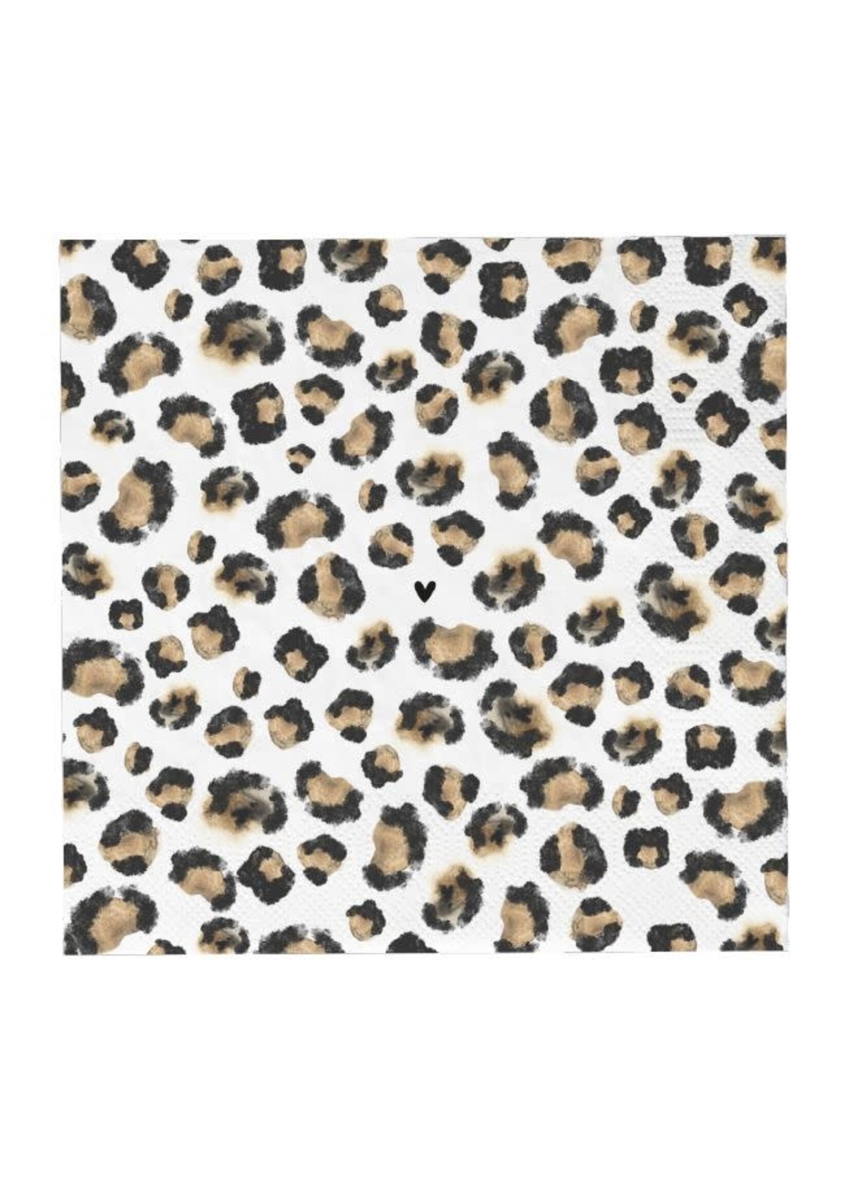 Bastion Collections Serviettes 16.5*16.5  Leopard