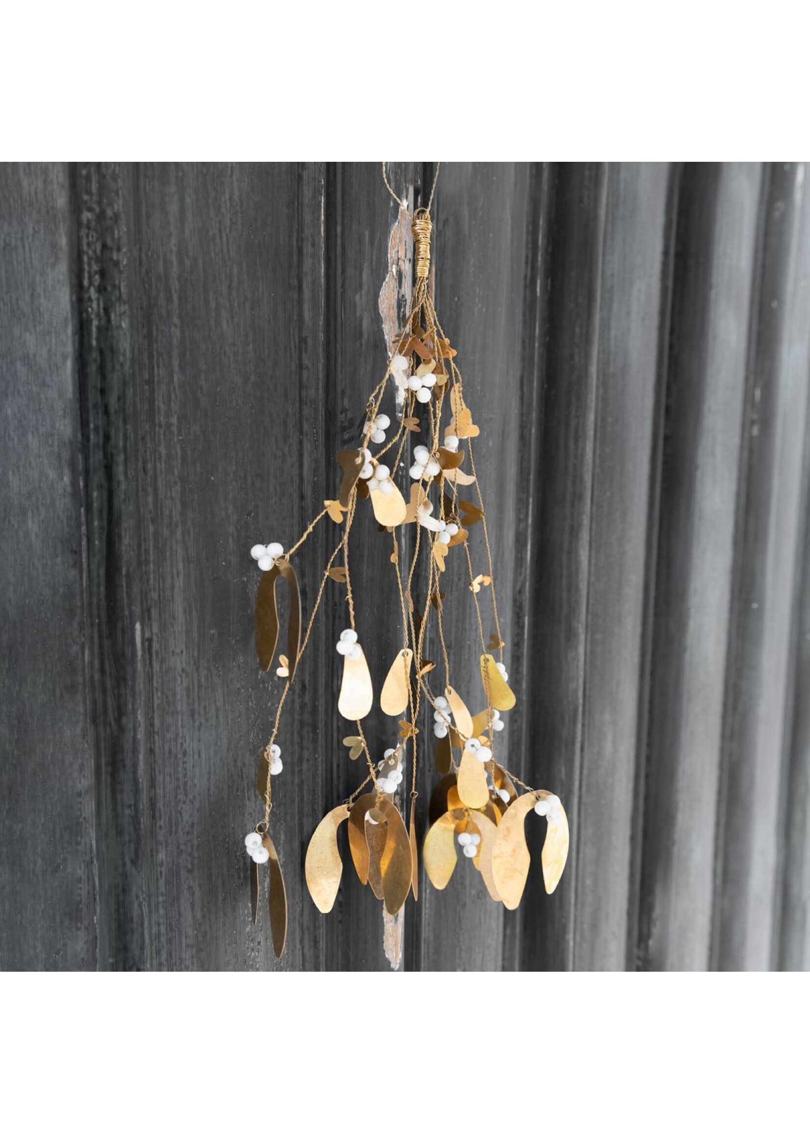 Bastion Collections Bouquet de Gui Laiton Large