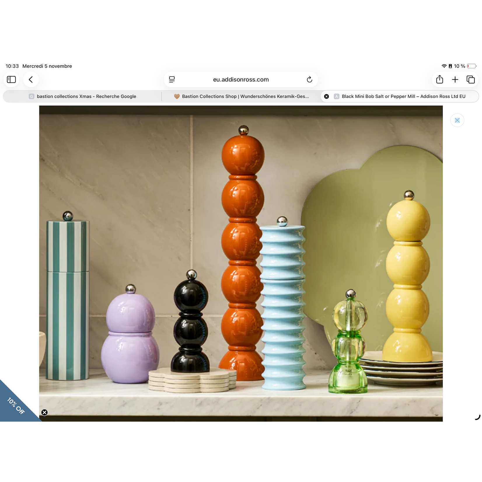 Addison Ross Addison Ross Mini Bobbin 14 cm Black