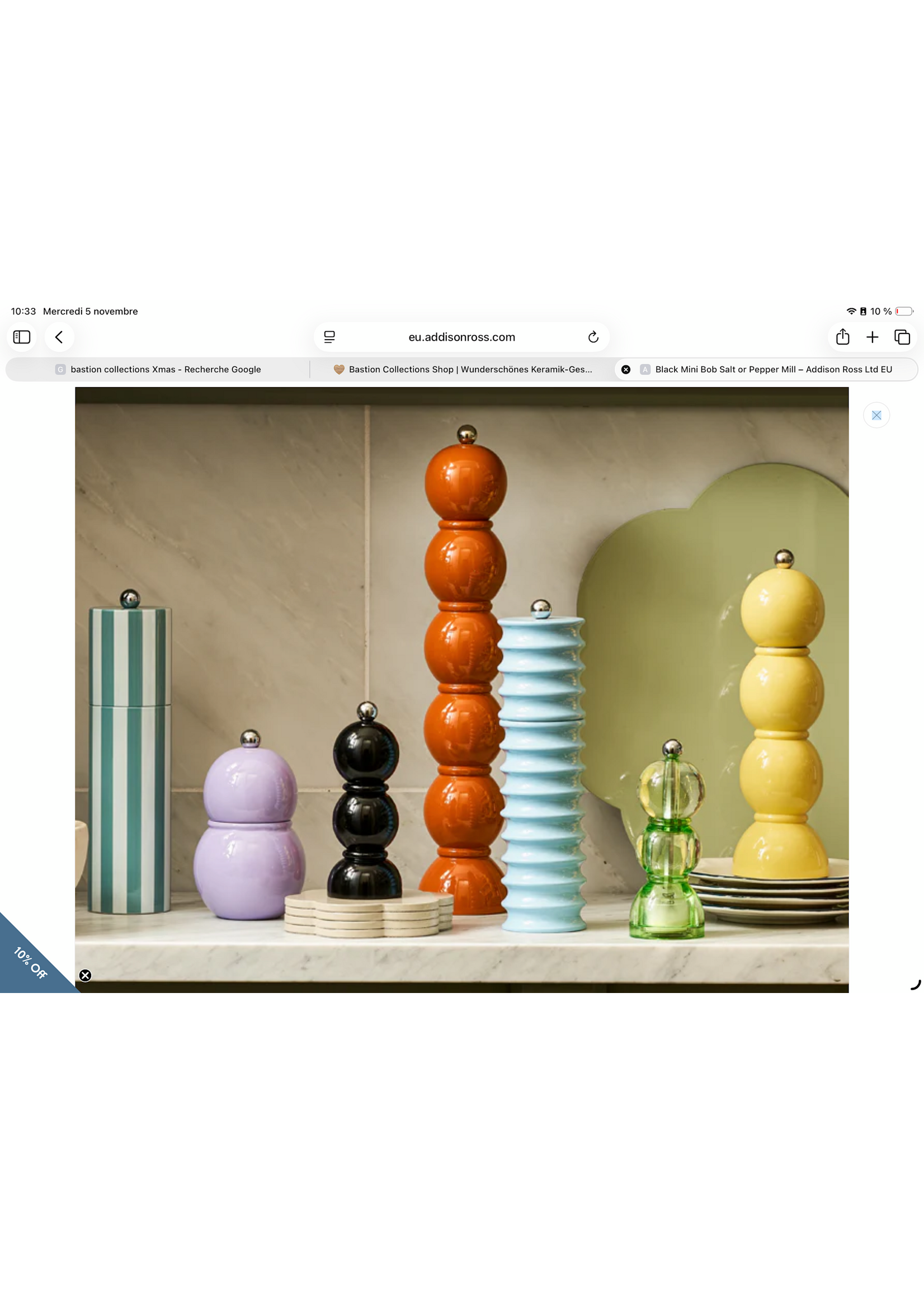 Addison Ross Addison Ross Mini Bobbin 14 cm Black