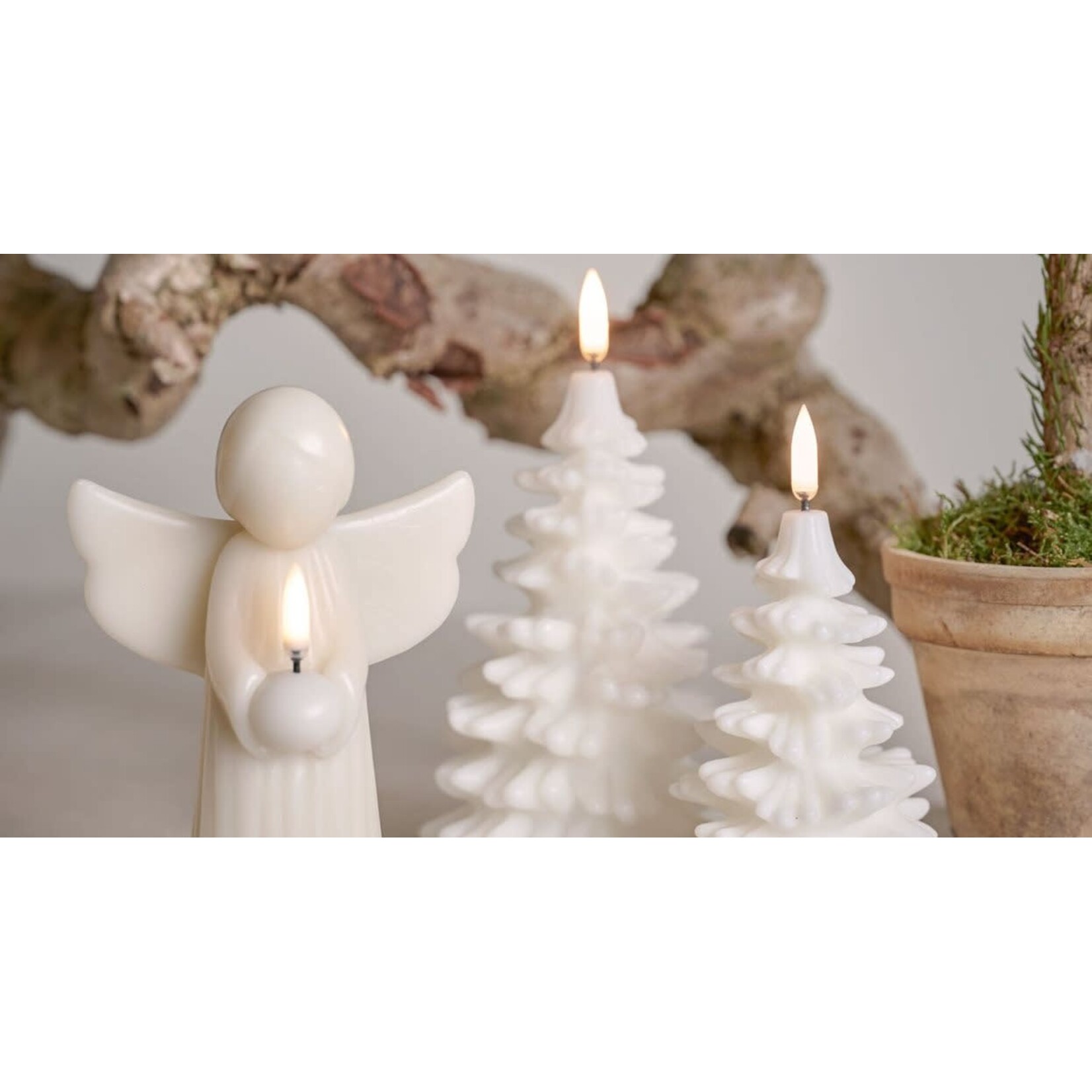 Uyuni Led Candle Christmas Tree Sapin Vanilla Smooth 11*15,5 cm