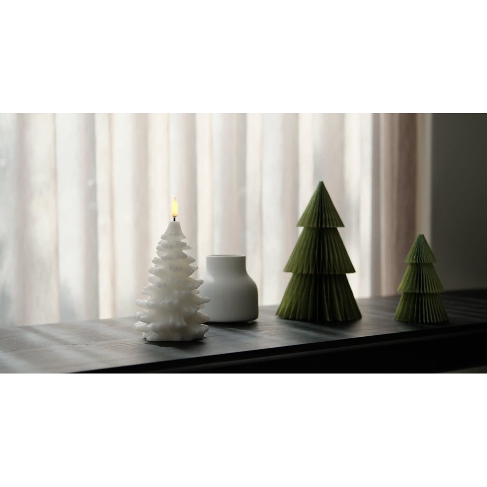 Uyuni Led Candle Christmas Tree Sapin Vanilla Smooth 11*15,5 cm
