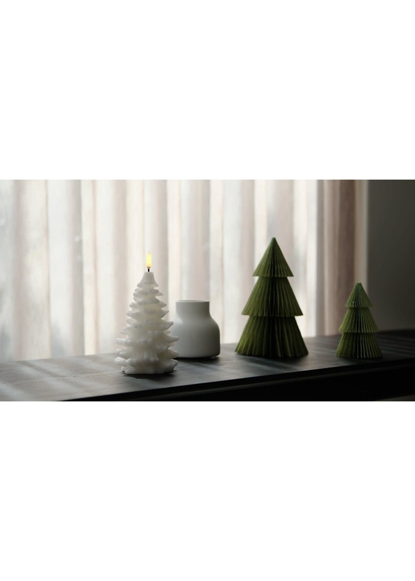 Uyuni Led Candle Christmas Tree Sapin Vanilla Smooth 11*15,5 cm