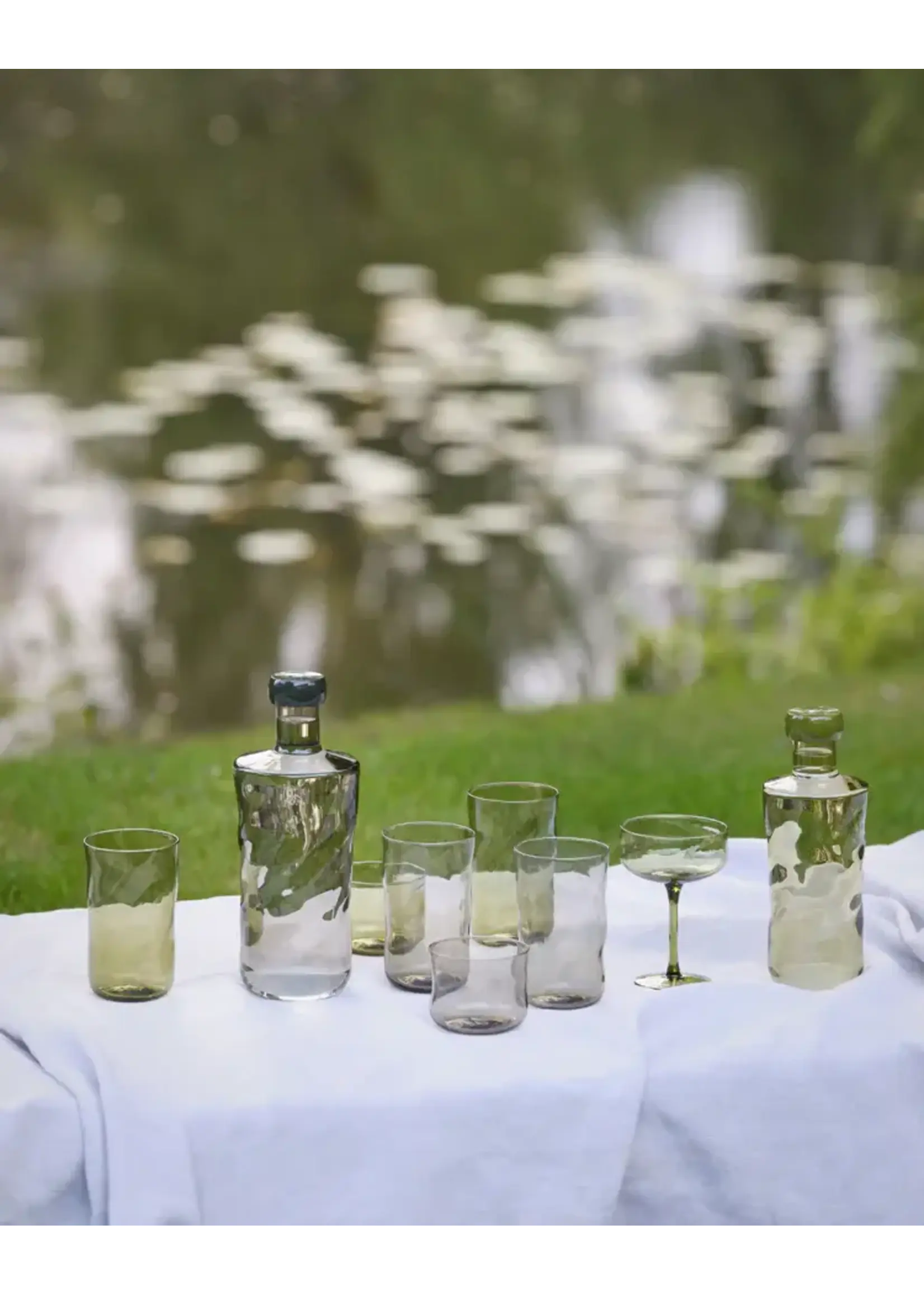 Paveau Verre Tumbler Paveau Swirl Moss  Set de 2 pièces