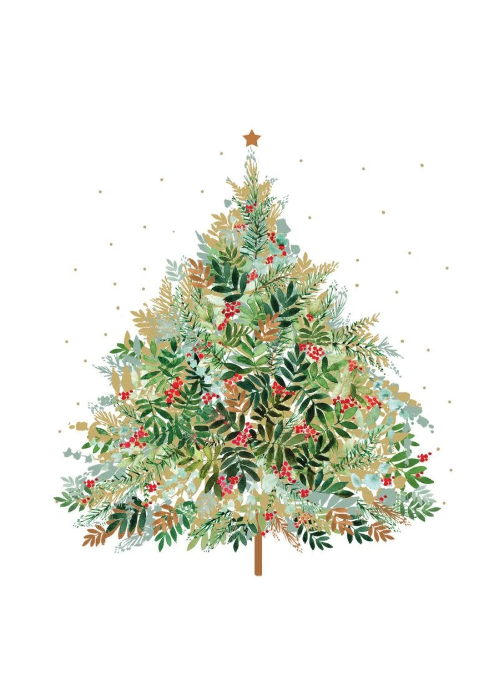 Serviettes en Papier Christmas Hill Tree 33*33