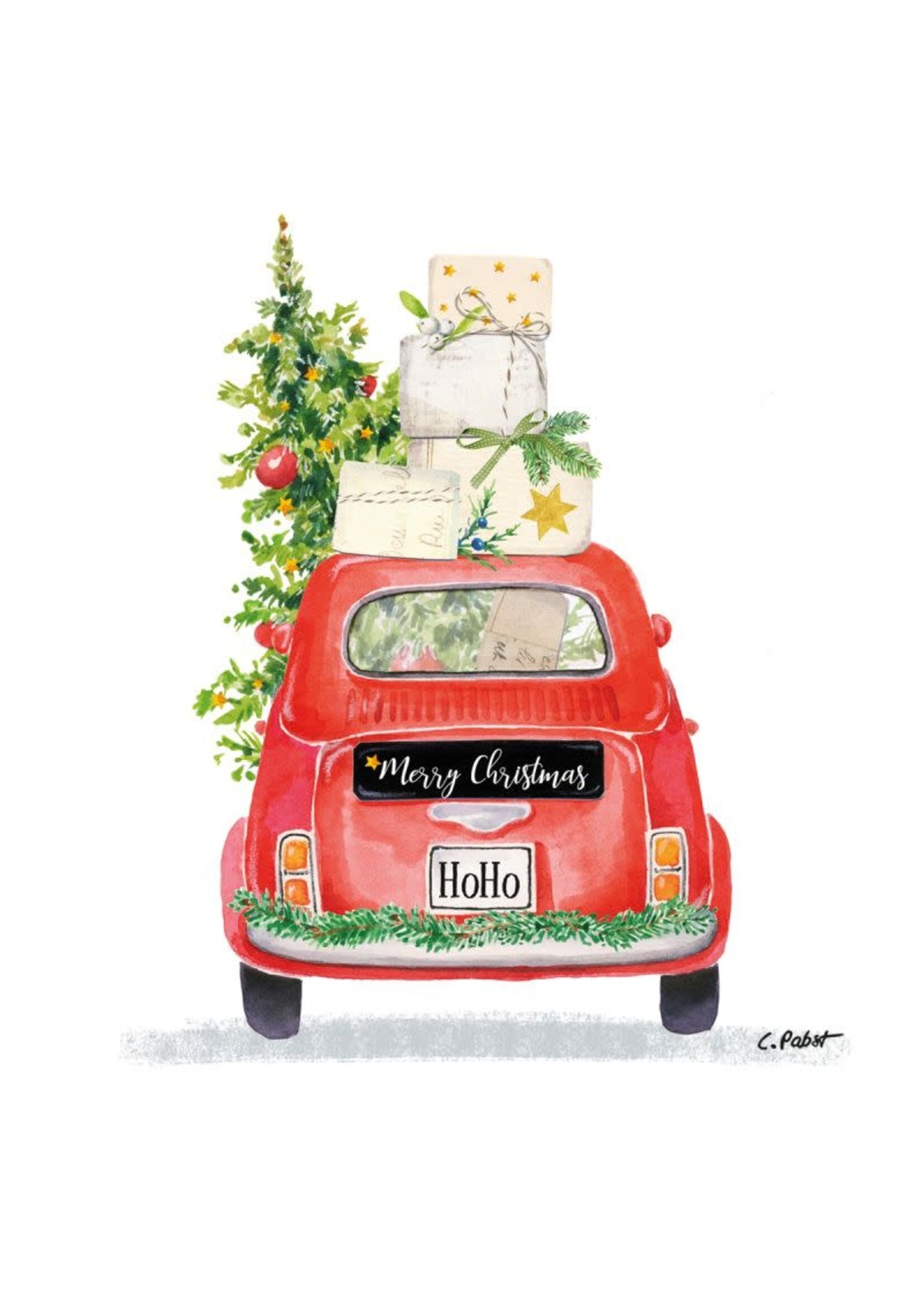 Serviettes en Papier Christmas Taxi 25*25