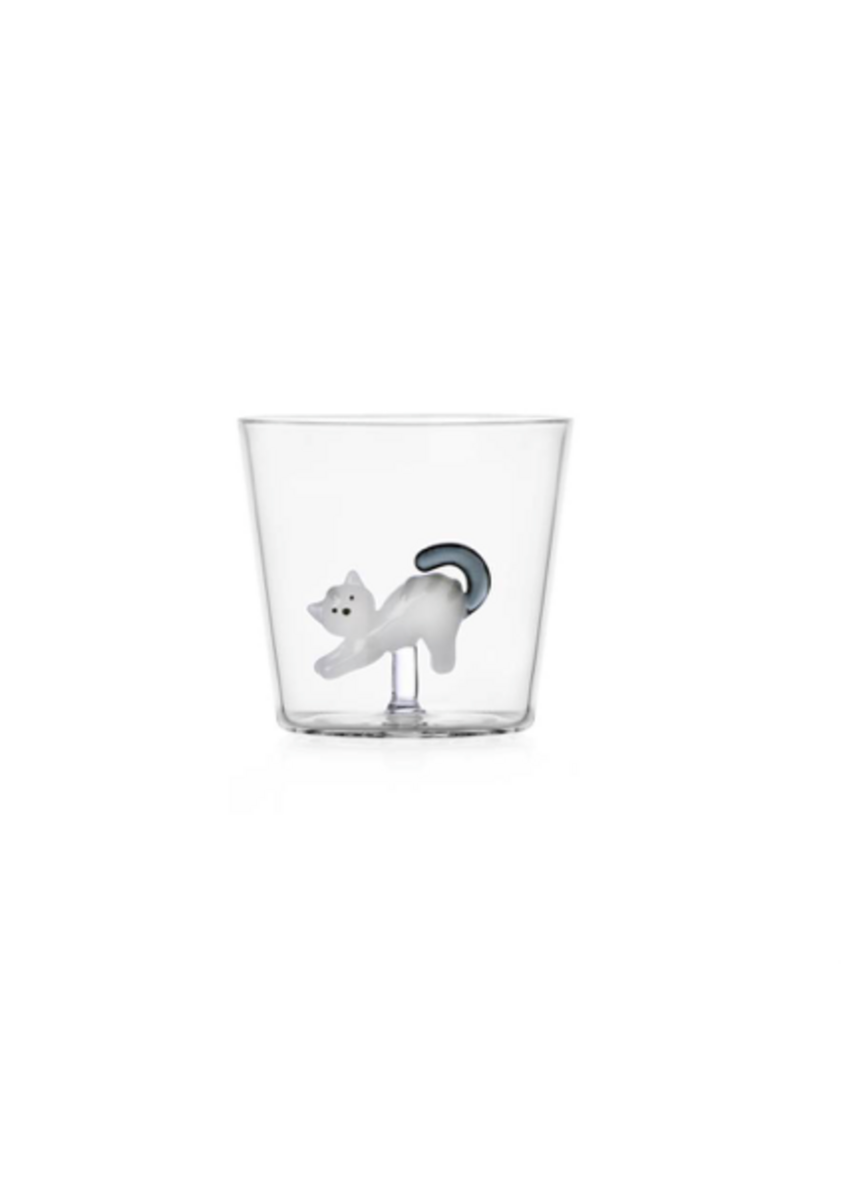 Ichendorf Milano Gobelet Tumbler Chat Blanc Tigré Gris