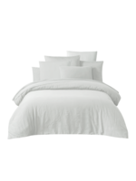 Haomy Housse de Couette Taloa Blanc 140*200 cm