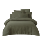 Haomy Housse de Couette Taloa Kaki 240*260