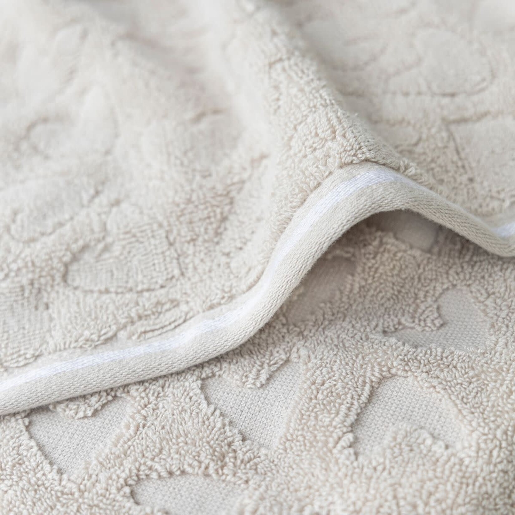 Bastion Collections Serviette Eponge Coeur 50*50 cm