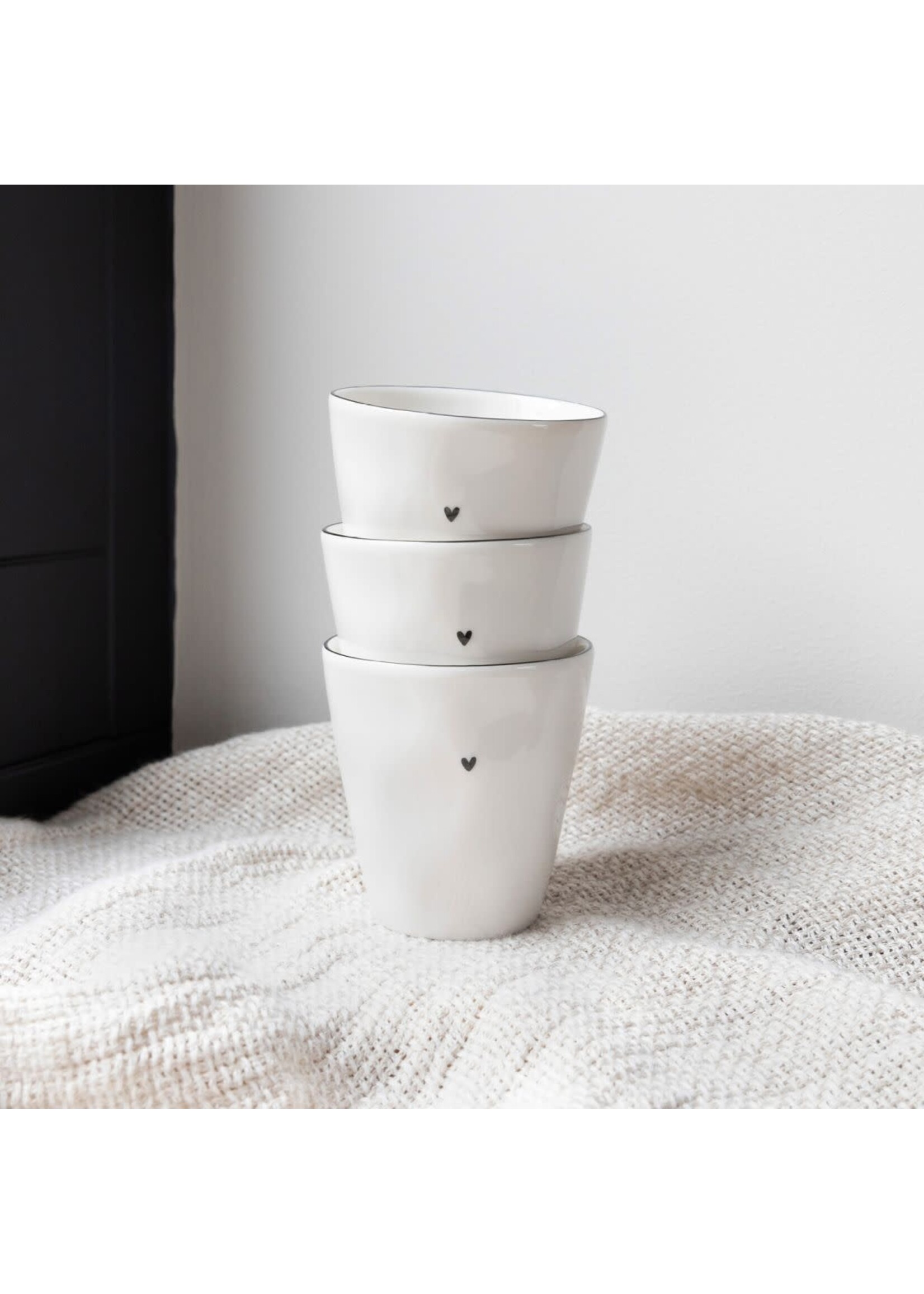 Bastion Collections Mug Natural Shape With Heart 4,6*8*7,5 cm