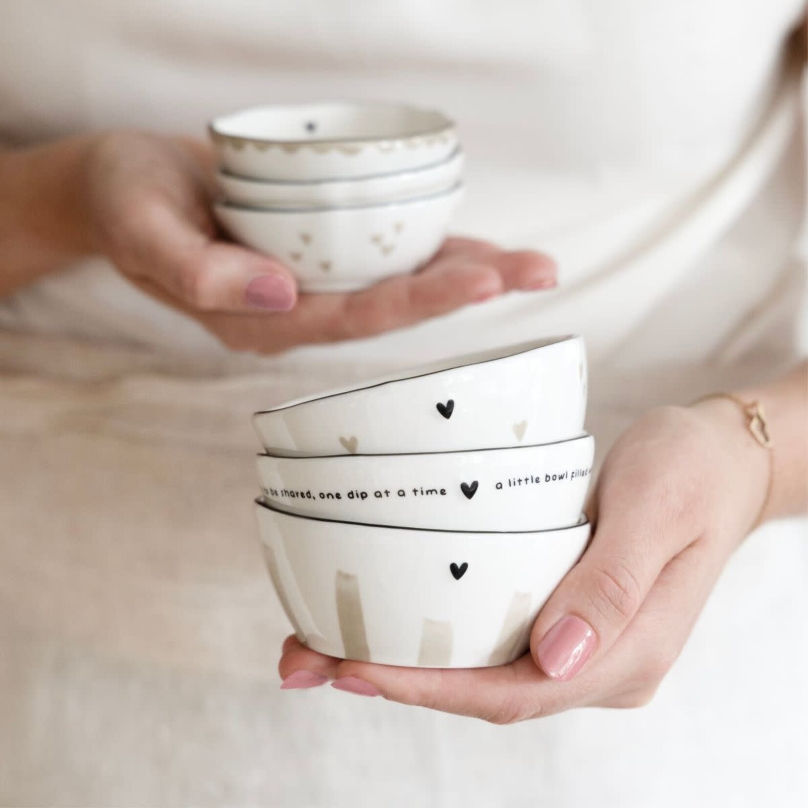 Bastion Collections Bowl Sauce Ecritures 6.8*9.5 cm