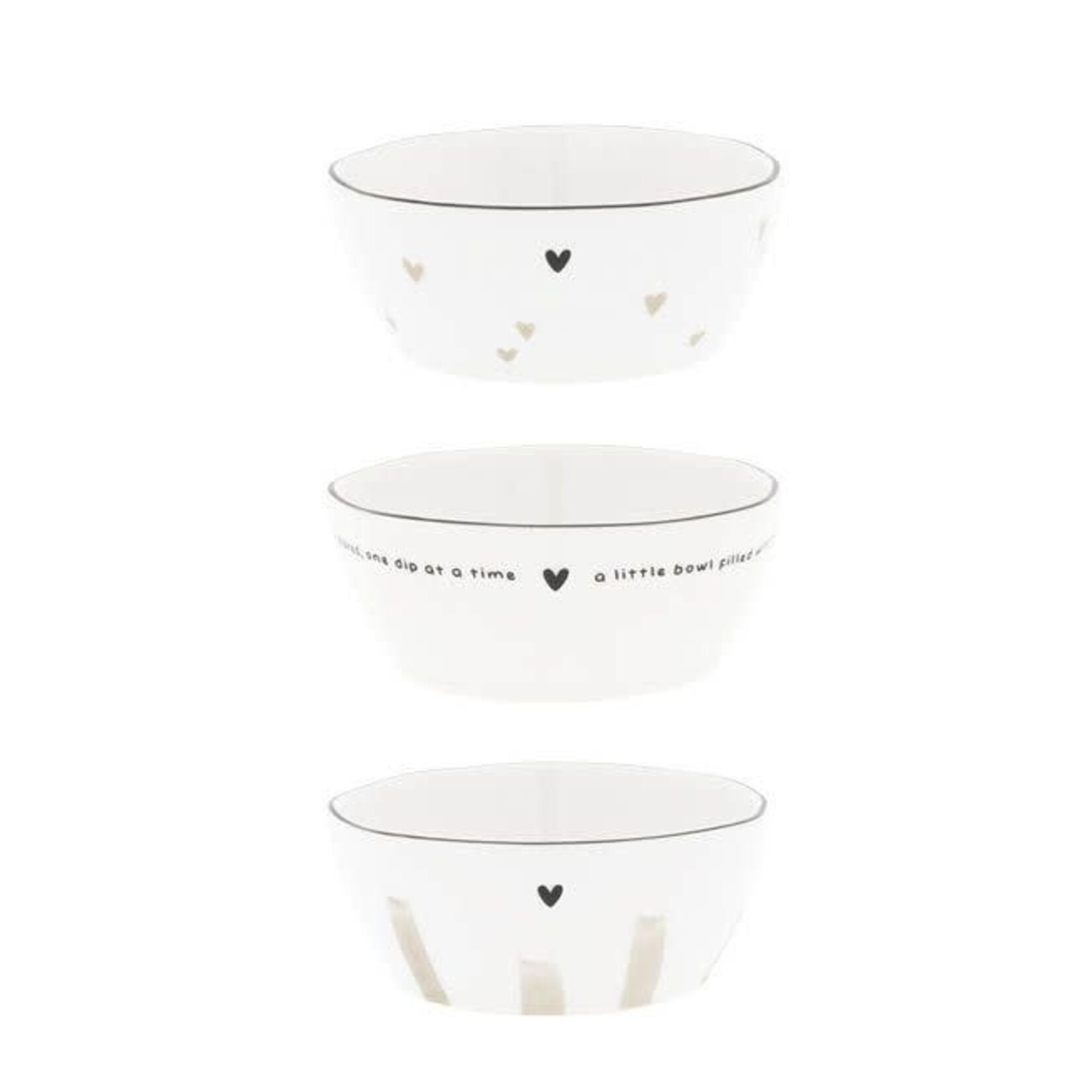 Bastion Collections Bowl Sauce Ecritures 6.8*9.5 cm