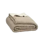 Haomy Couvre-Lit Tivoli Lin Ivoire 240*260