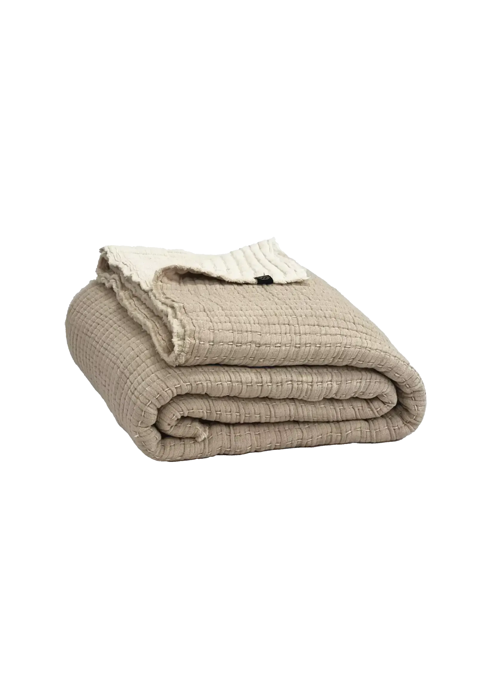 Haomy Couvre-Lit Tivoli Lin Ivoire 240*260