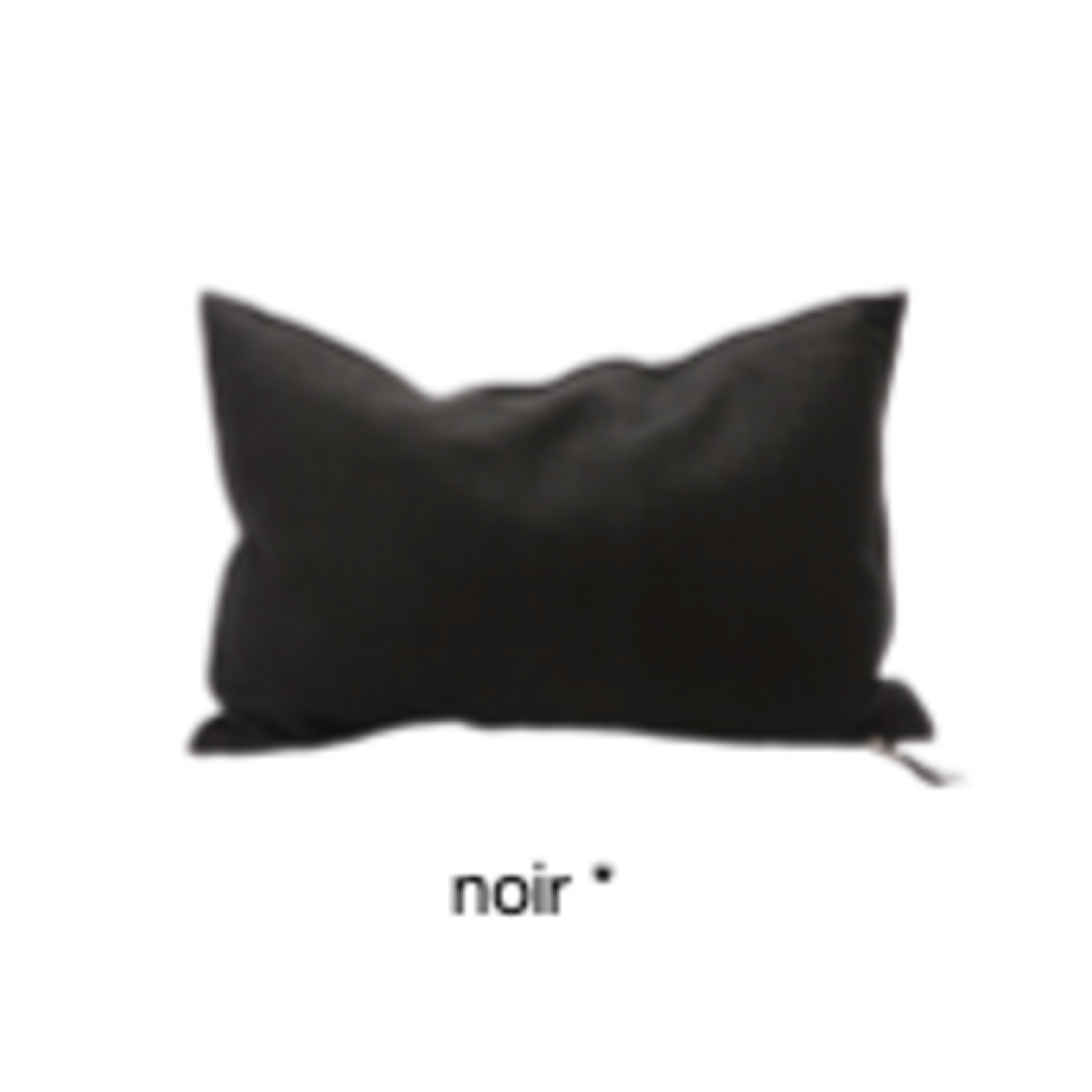 Maison de Vacances MDV Coussin 40*60 Chenille Soft Washed Noir