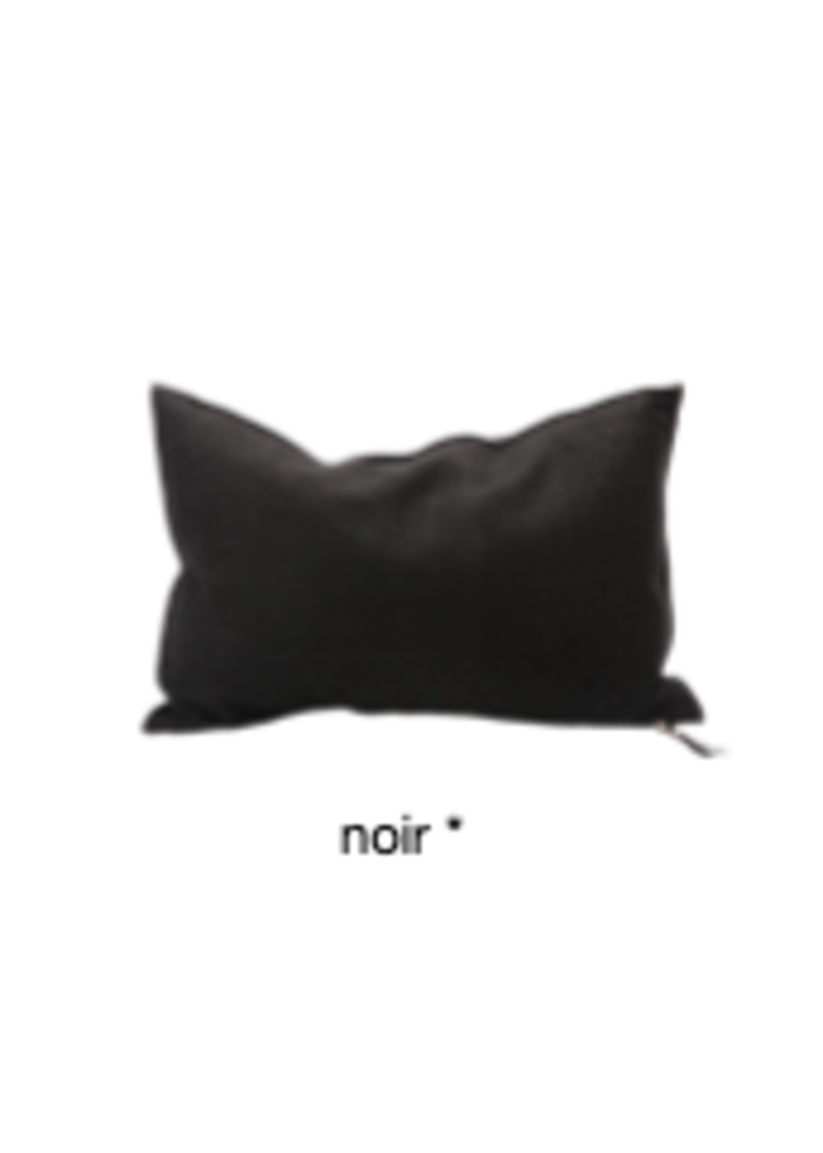 Maison de Vacances MDV Coussin 40*60 Chenille Soft Washed Noir