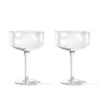 Paveau Verre Coupe Paveau Swirl Wave  Set de 2 pièces