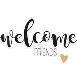 Serviettes en Papier Welcome Friends 33*33