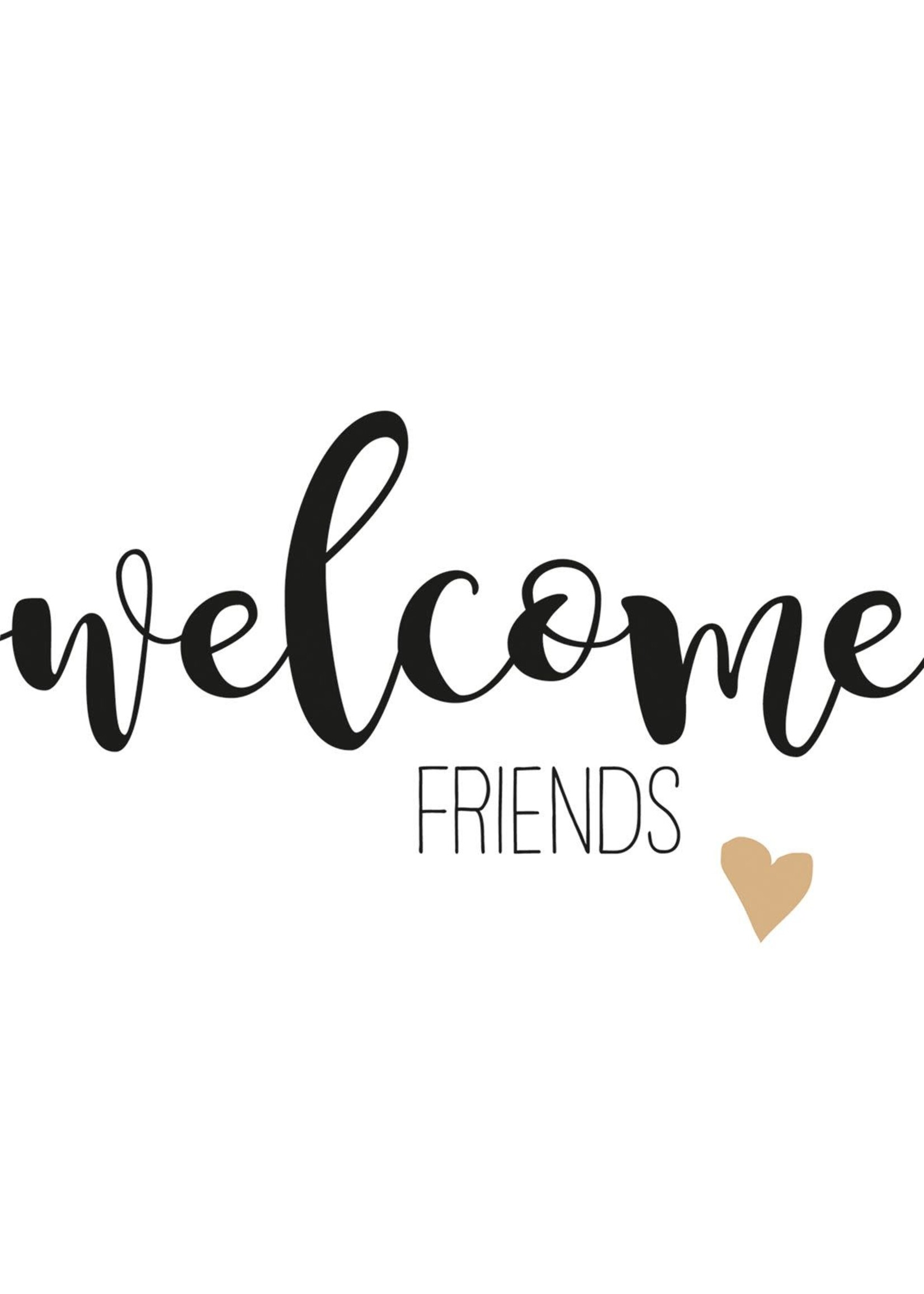 Serviettes en Papier Welcome Friends 33*33