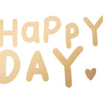 Serviettes en Papier Happy Heart Gold 33*33