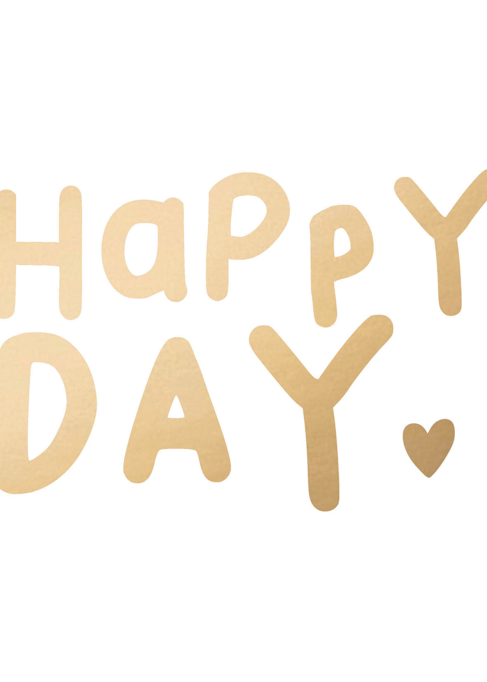 Serviettes en Papier Happy Heart Gold 33*33