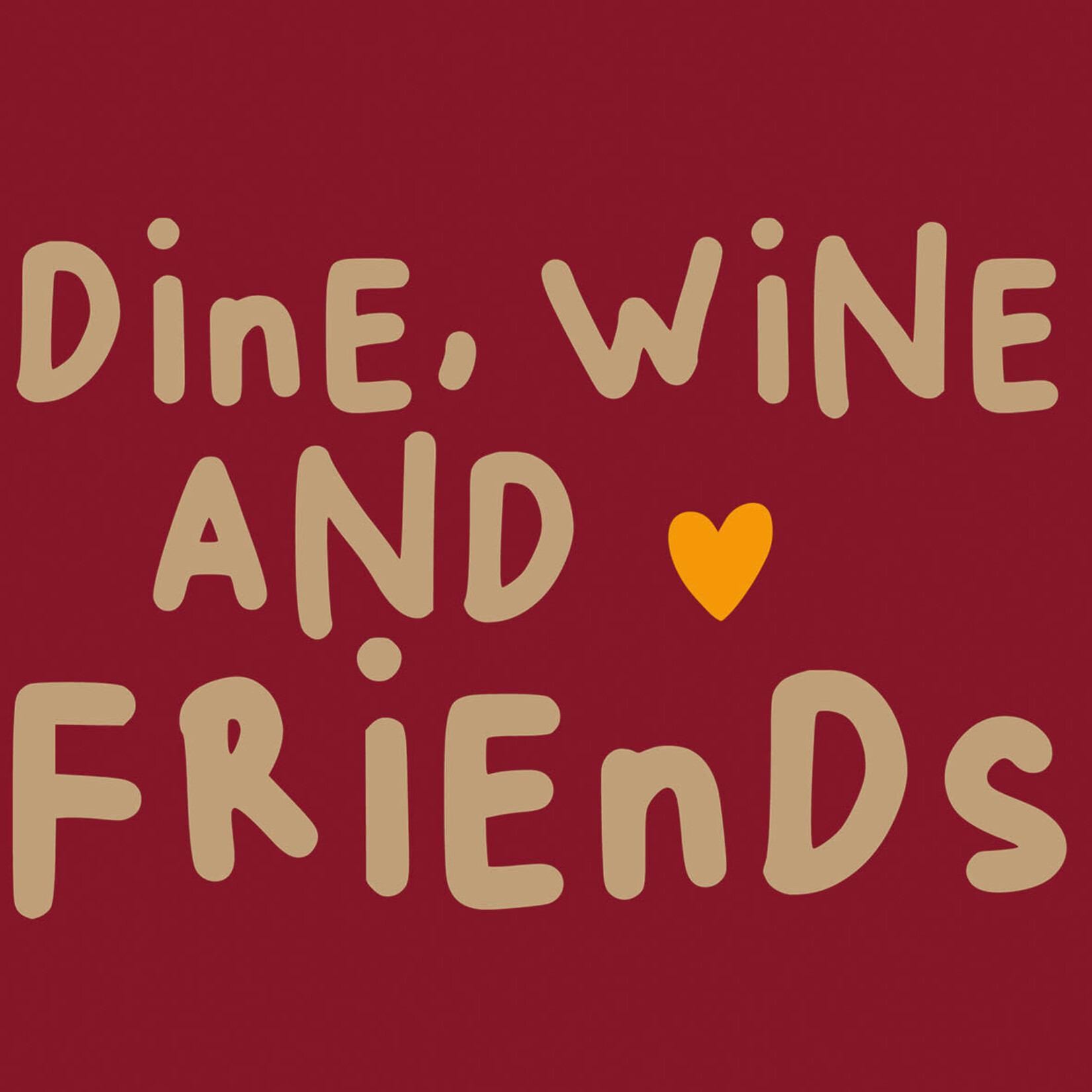 Serviettes en Papier Wine Dine Friends 33*33
