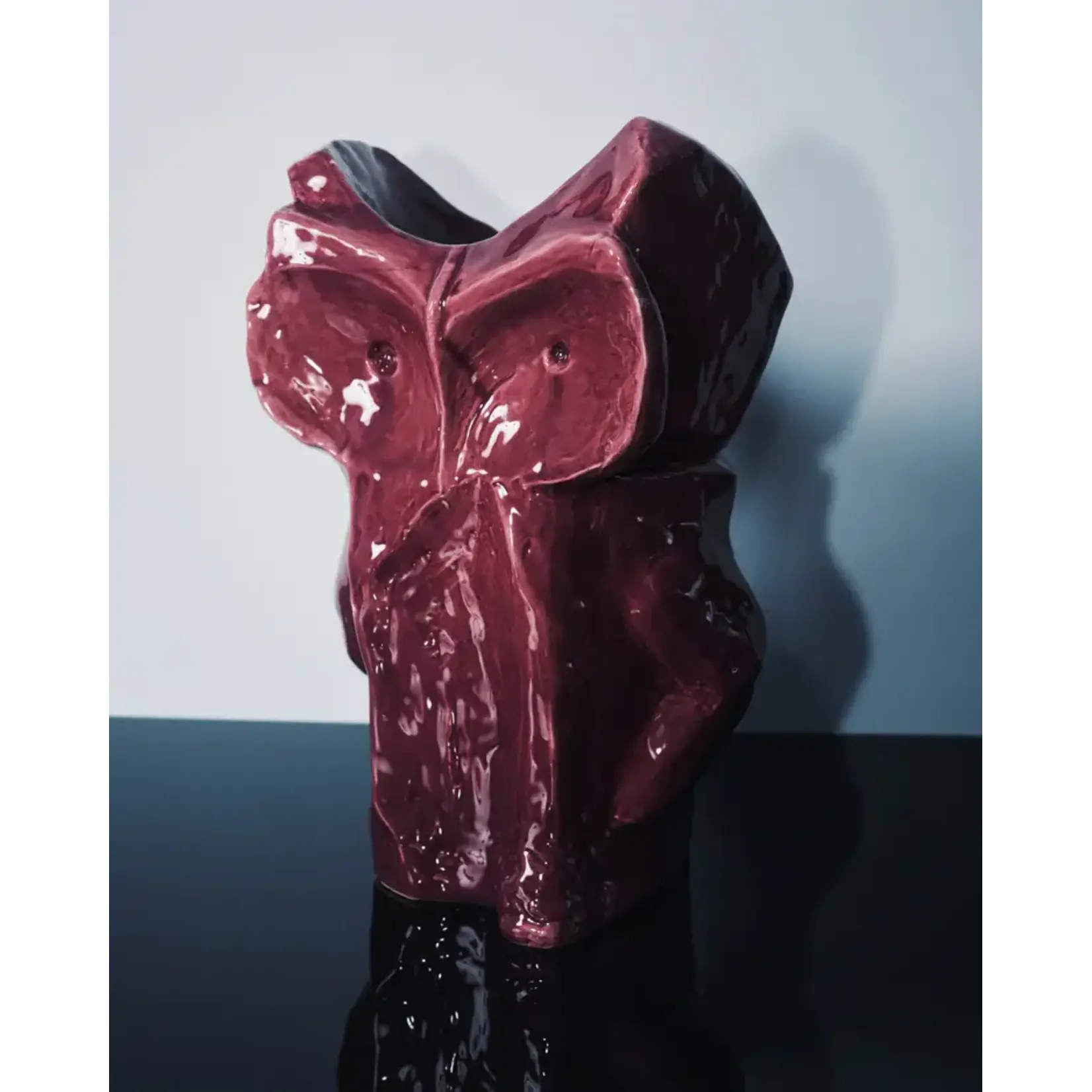 Serax Vase Hibou Marni Aubergine L 30 cm