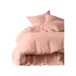 Haomy Lot de 2 Taies Mykonos 65*65 Blush