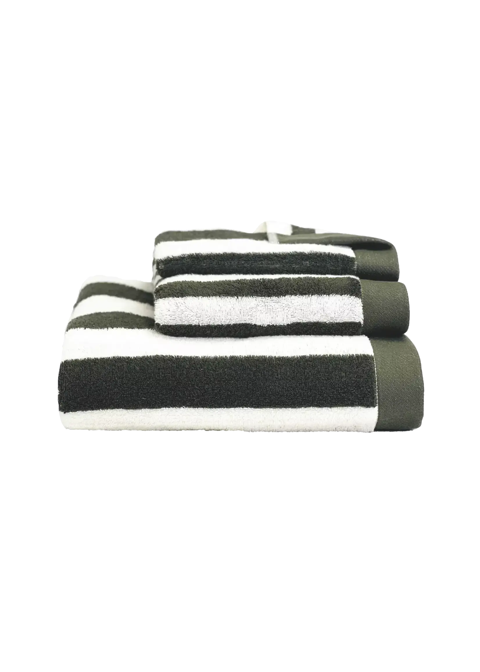 Haomy Santorini Serviette Invité Kaki