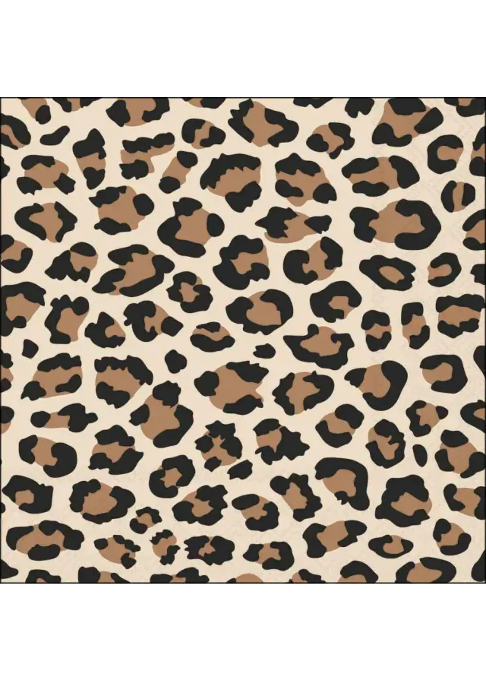 Serviettes en Papier Léopard Pattern Brown