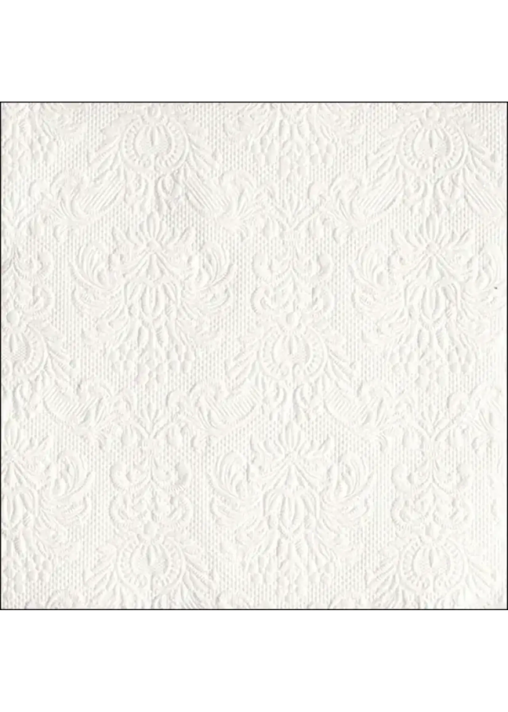 Serviettes en Papier 40 cm Elegance White
