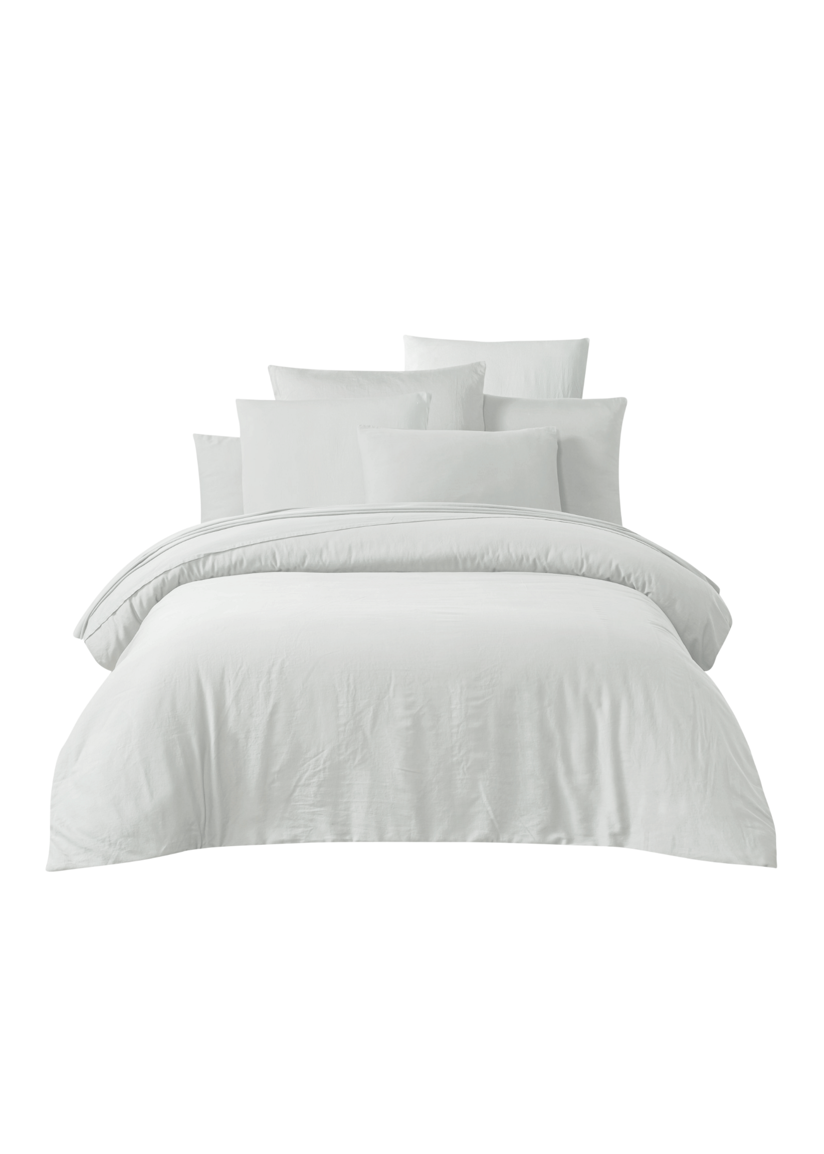 Haomy Housse de Couette Taloa Blanc 220*240