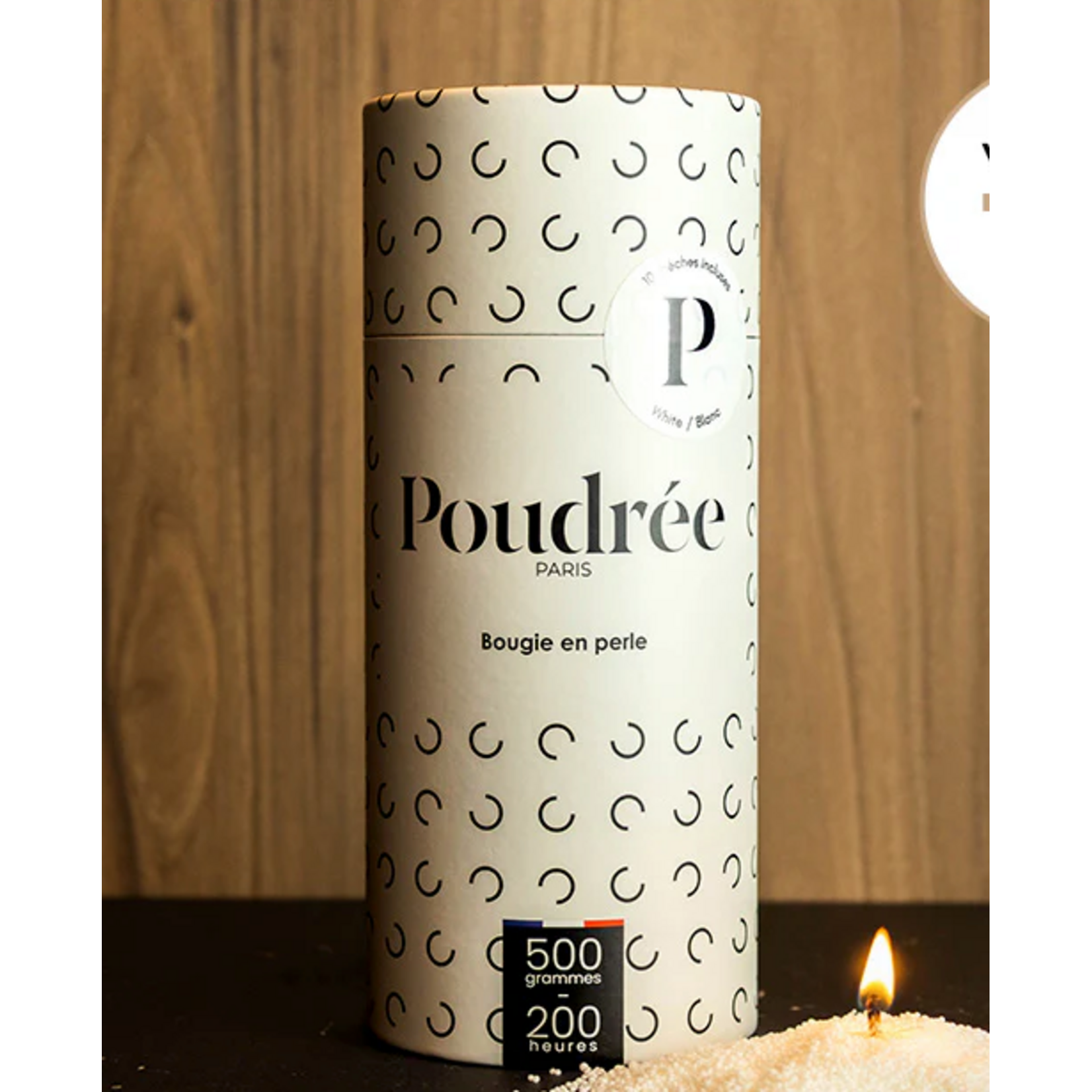 Poudrée Paris BougiePoudrée Neutre Blanche